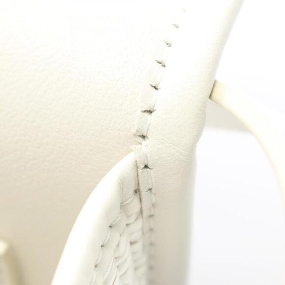 CELINE White Leather Shoulder Bag - Picture 5 of 7